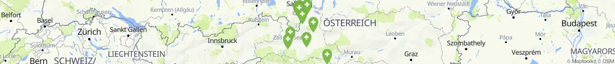 Kartenansicht für Apotheken-Notdienste in der Nähe von Tamsweg (Tamsweg, Salzburg)